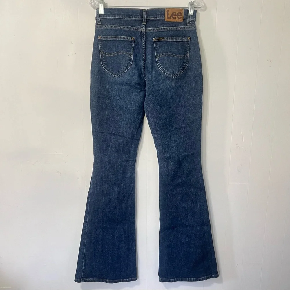 Vintage 90’s Retro High Rise Flare Bell Bottom Western Boho Denim Jeans 6 Long
